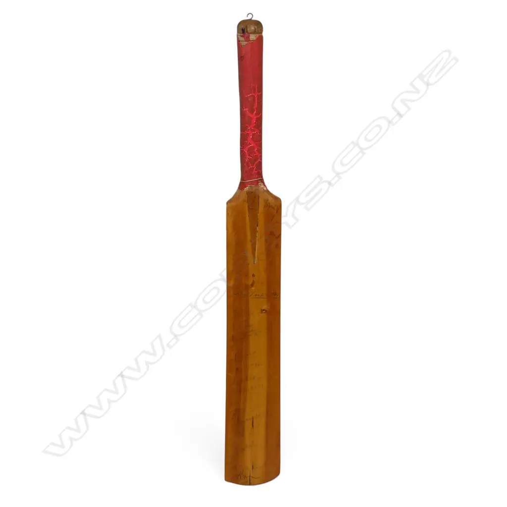 England v Sri Lanka 1984 - autographed unbranded junior bat (680 mm) signed in ink, Image 1++