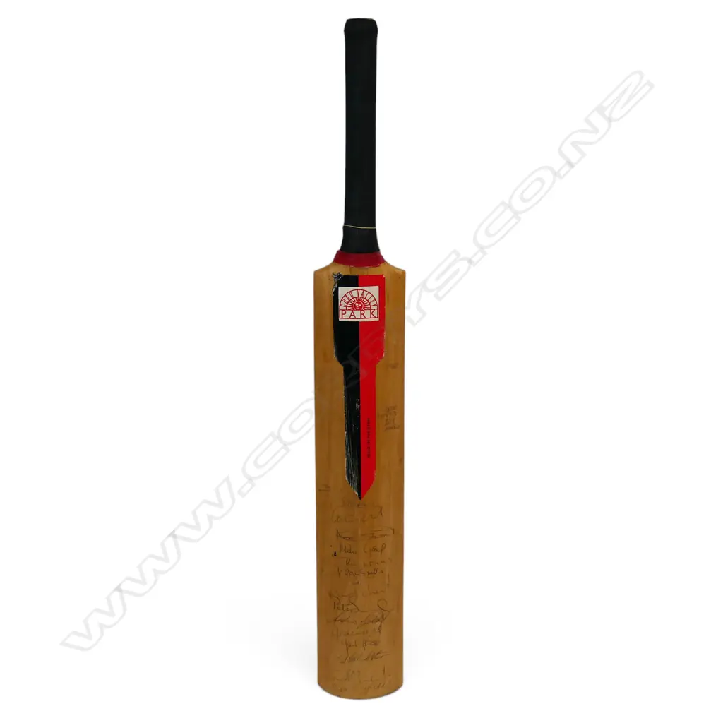 Australia v England 1993 - (Ashes series most famous today for a single ball that changed cricket history) autographed Chad Valley Park junior size bat (725mm) signed in ink, Image 1++