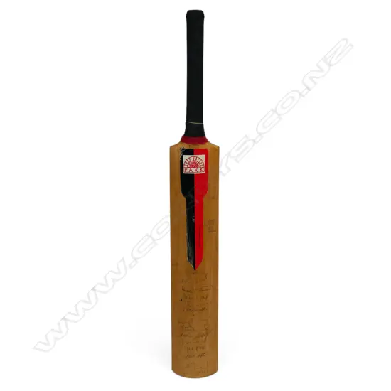 Australia v England 1993 - (Ashes series most famous today for a single ball that changed cricket history) autographed Chad Valley Park junior size bat (725mm) signed in ink,