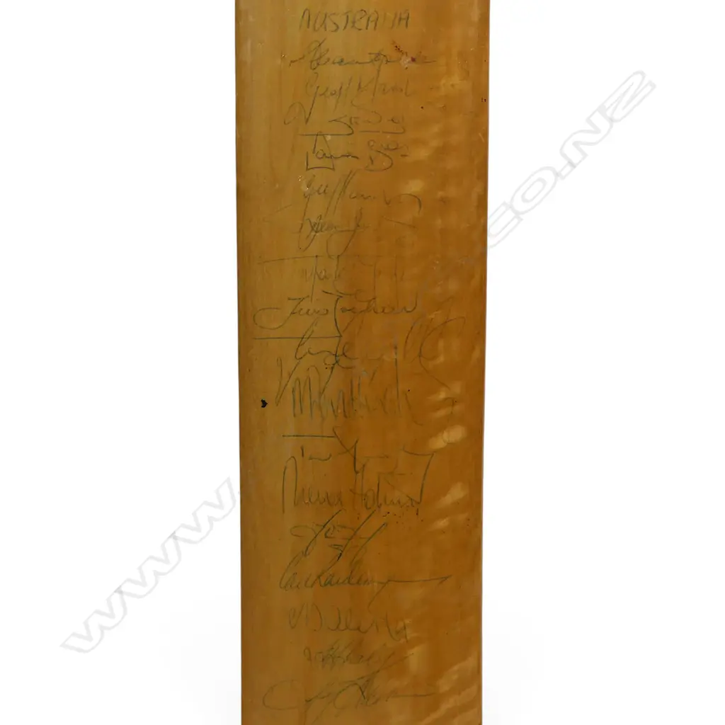 Australia v England 1989 - autographed CL Lords 3000 junior bat (725mm) signed in ink, Image 1++