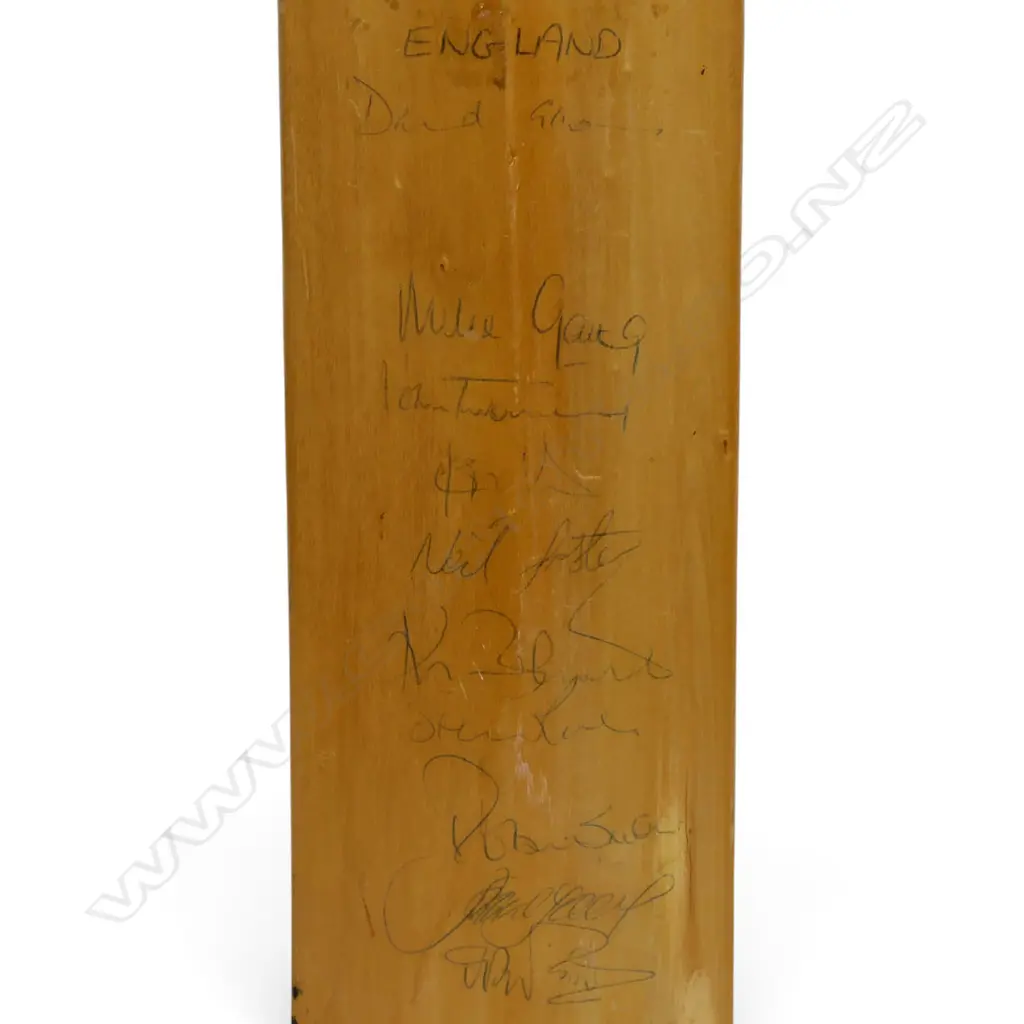 Australia v England 1989 - autographed CL Lords 3000 junior bat (725mm) signed in ink, Image 1++