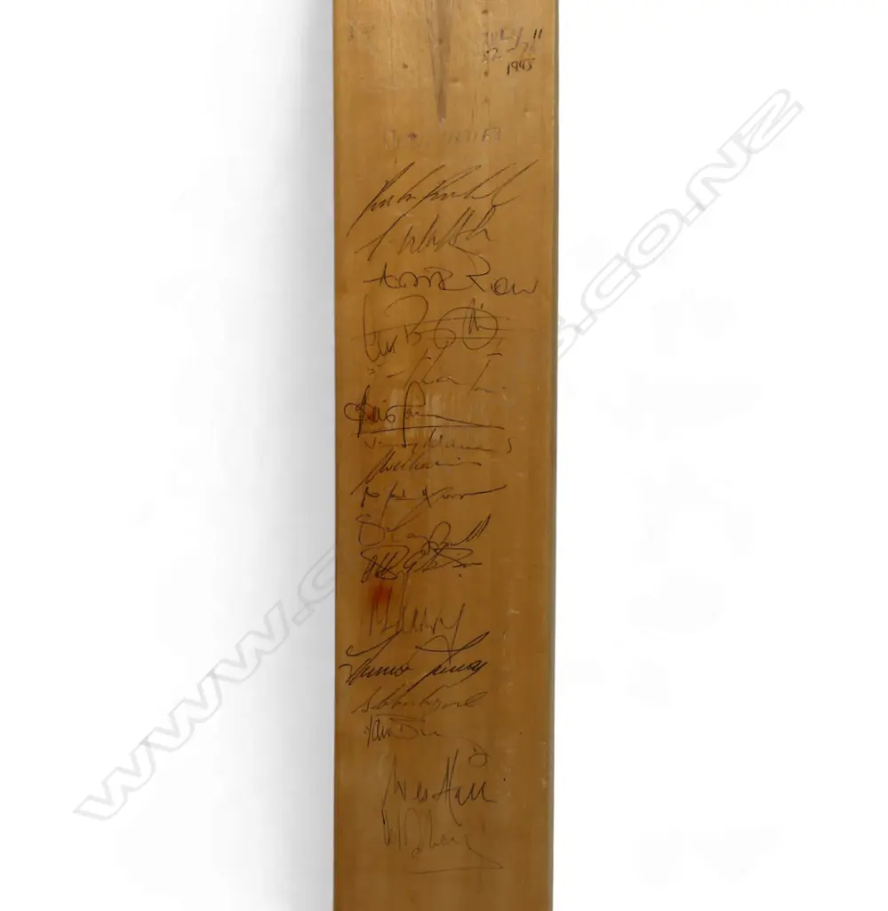 West Indies v Middlesex 1995 -autographed Lords 3000 junior bat (655 mm) signed in ink, Image 1++