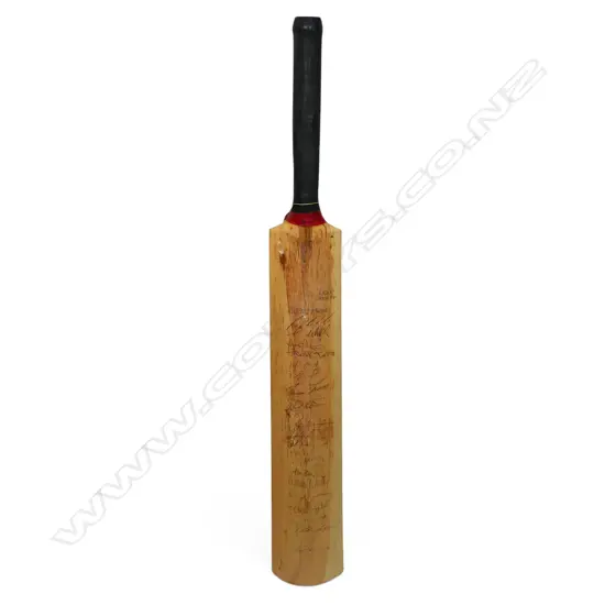 England v West Indies 1995 - autographed Lords 3000 junior size bat (725 mm) signed in ink