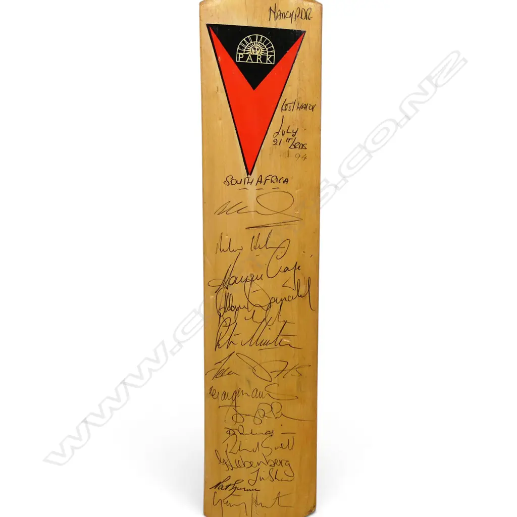 England v South Africa 1994 - autographed Chad Valley Park souvenir size bat (560 mm) signed in ink, Image 1++