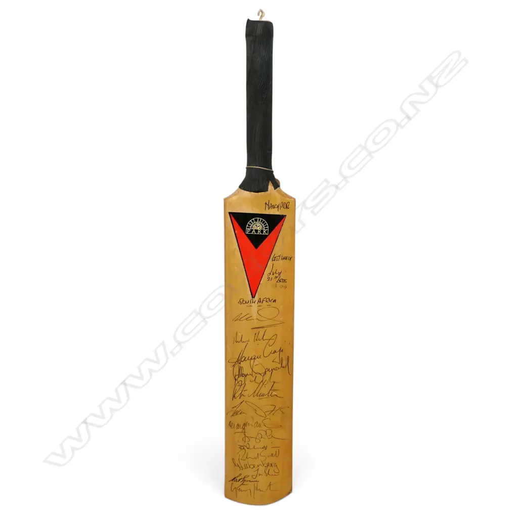England v South Africa 1994 - autographed Chad Valley Park souvenir size bat (560 mm) signed in ink, Image 1++