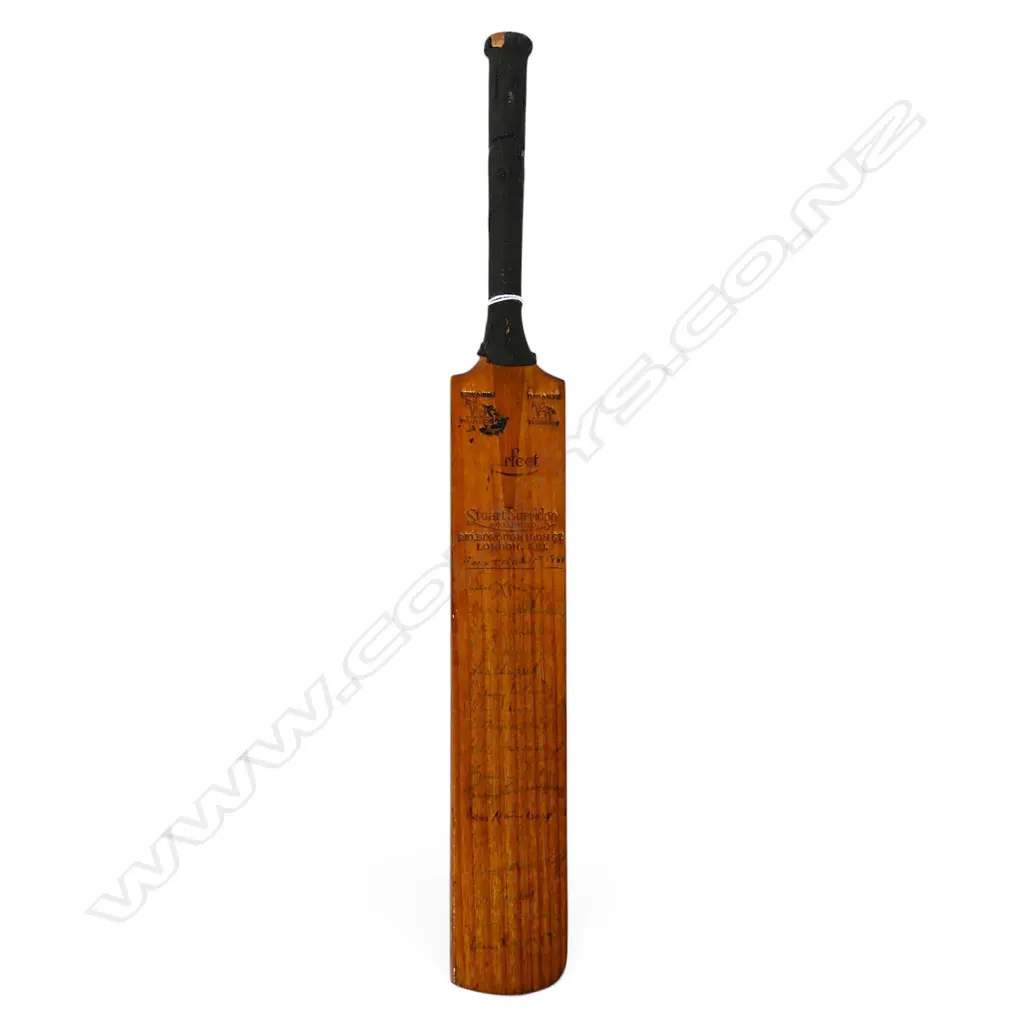 Australia v England 1968 - autographed Stuart Surridge miniature bat (440 mm) signed in ink, Image 1++