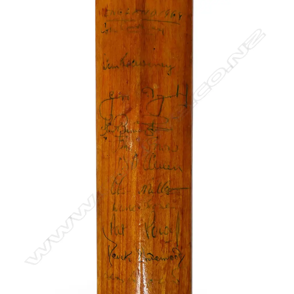 Australia v England 1968 - autographed Stuart Surridge miniature bat (440 mm) signed in ink, Image 1++