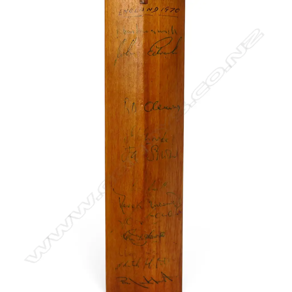 England v The Rest of the World 1970 - autographed Stuart Surridge miniature bat (440 mm) signed in ink, Image 1++