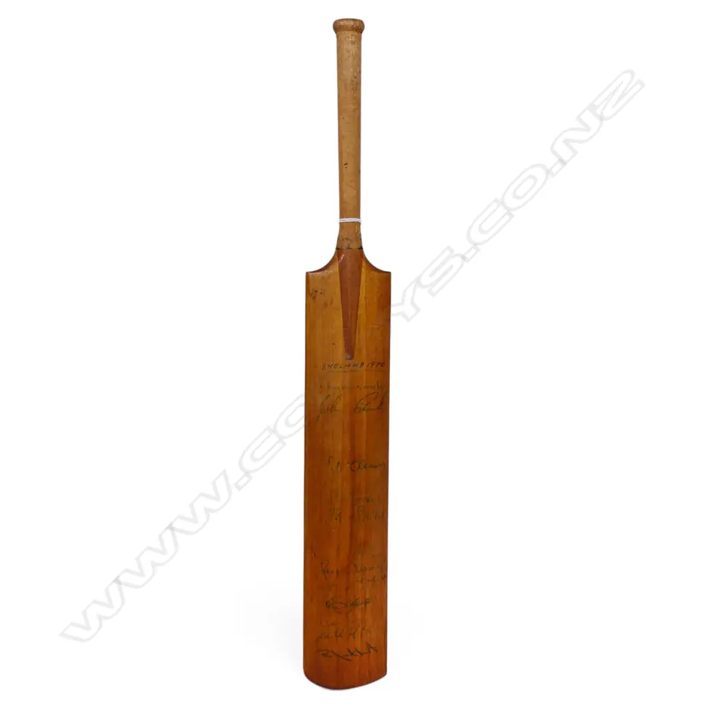 England v The Rest of the World 1970 - autographed Stuart Surridge miniature bat (440 mm) signed in ink, Image 1++