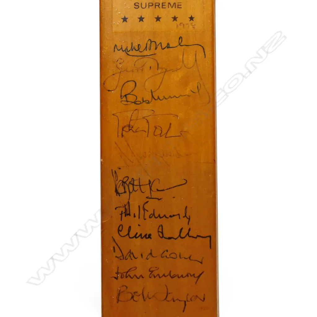 England team 1978 - autographed Duncan Fearnley miniature bat (430 mm) signed in ink, Image 1++
