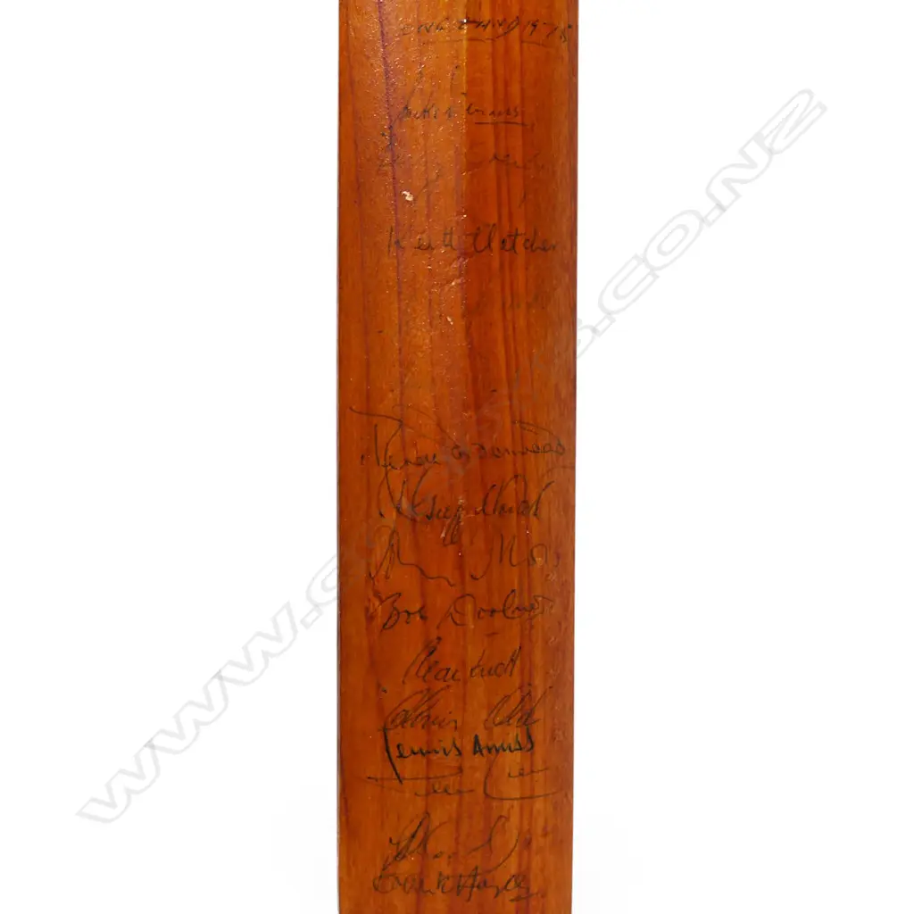 England v Australia 1975 - autographed miniature bat (430 mm) signed in ink,` Image 1++