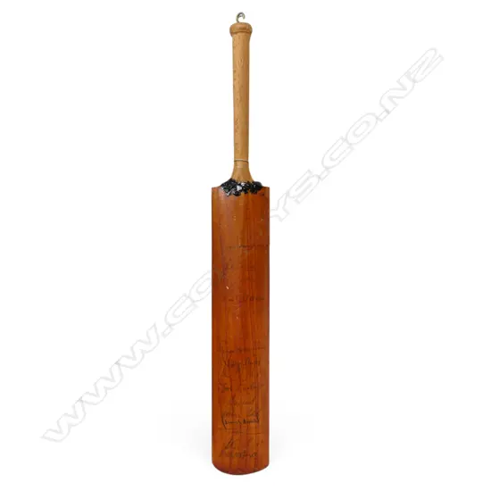 England v Australia 1975 - autographed miniature bat (430 mm) signed in ink,`