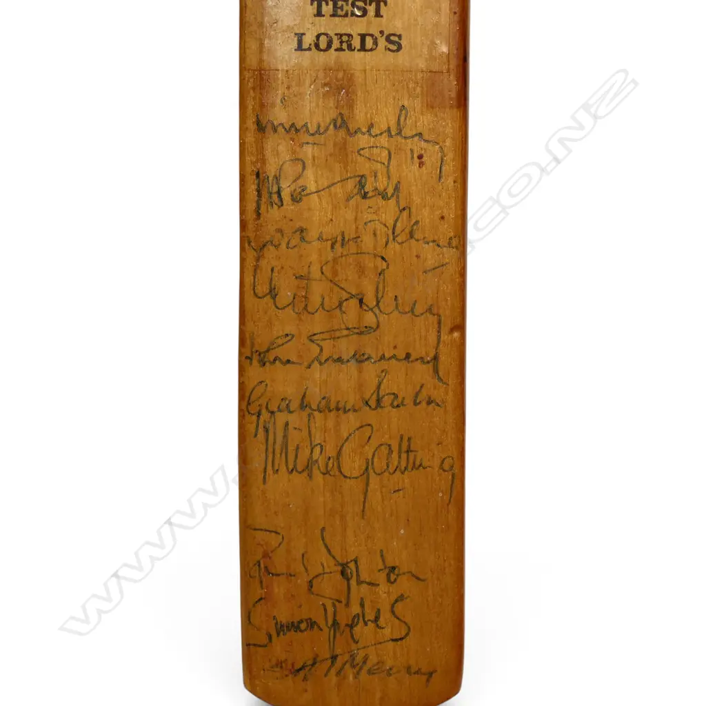Middlesex team 1988 - autographed Duncan Fearnley miniature bat (290 mm) signed in ink, Image 1++