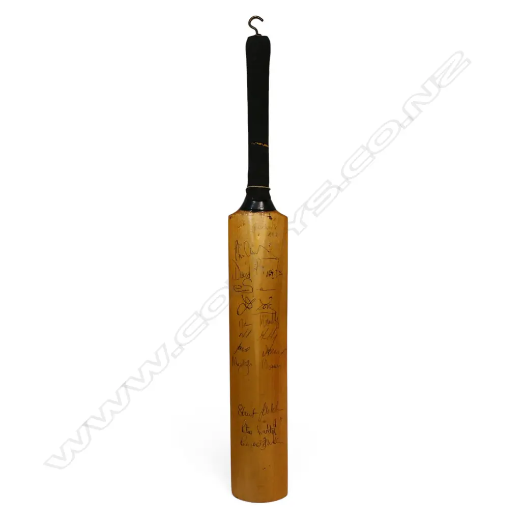 Northamptonshire v Yorkshire 1987 - autographed miniature bat (445 mm) signed in ink, Image 1++