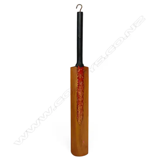 England 1979 - autographed Gray Nicholls miniature bat (295 mm) signed in ink - by Mike Brearley and Bob Willis,