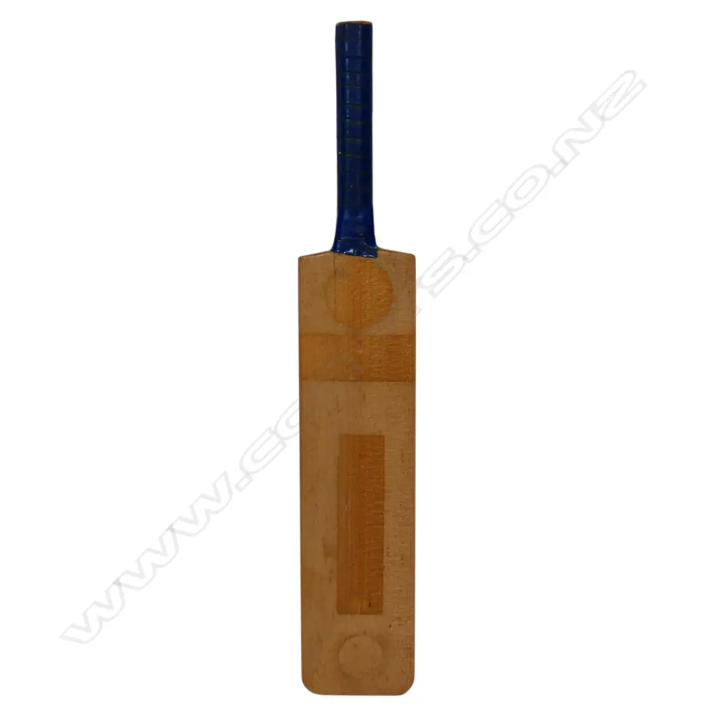 Duo of Australian players from the 1980's - autographed miniature unbranded bat (370 mm) signed in ink by Gregg Mathews and Simon Davis, Image 1++
