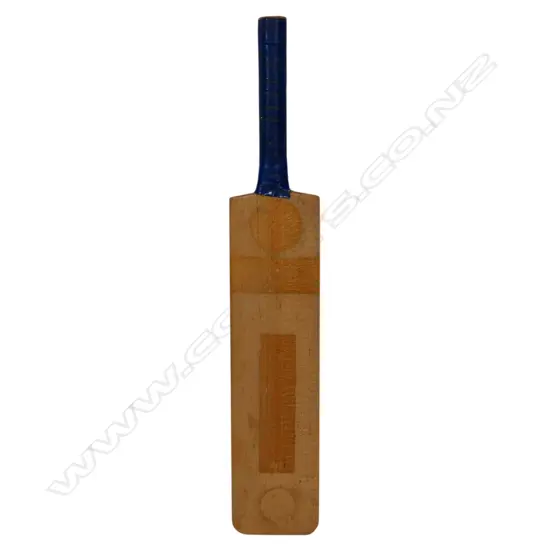 Duo of Australian players from the 1980's - autographed miniature unbranded bat (370 mm) signed in ink by Gregg Mathews and Simon Davis,