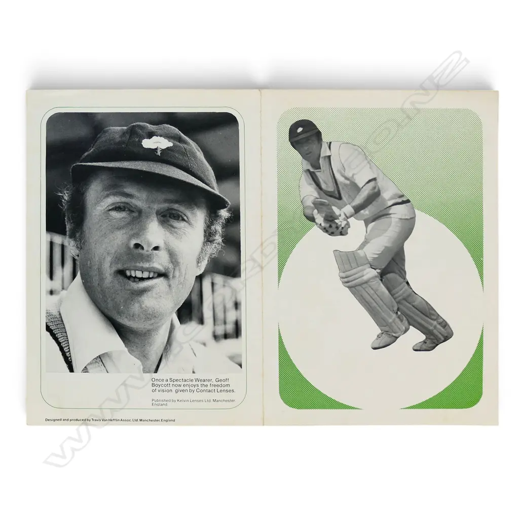 Autographed Geoff Boycott 'Facts & Figures' profile 1980 signed by Geoff Boycott. Image 1++