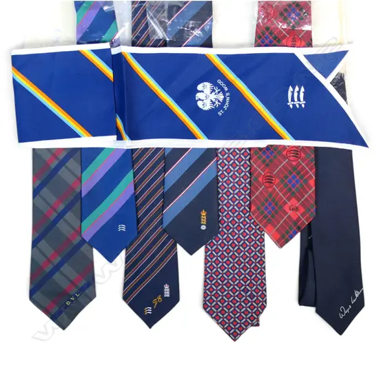 Collection of 8 Benefit and other ties including Allan Lamb and John Emburey,