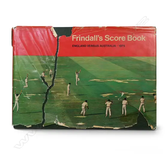 Frindall's score book featuring the England v Australia Test series 1975,