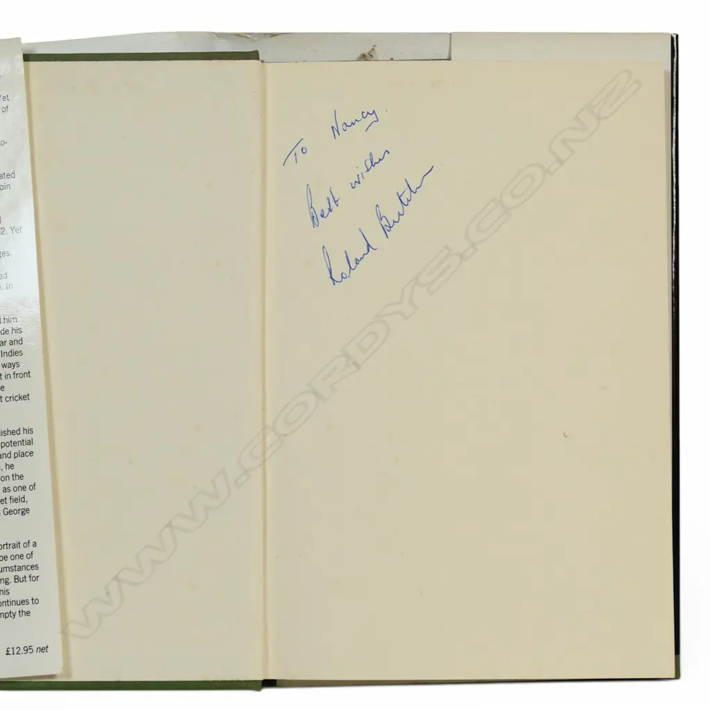 Rising to the Challenge - autographed copy of the Roland Butcher biography - signed by the player. Image 1++