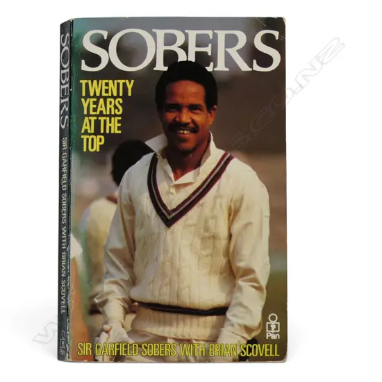 Sobers Twenty Years at the Top - autographed copy - signed by Garry Sobers.