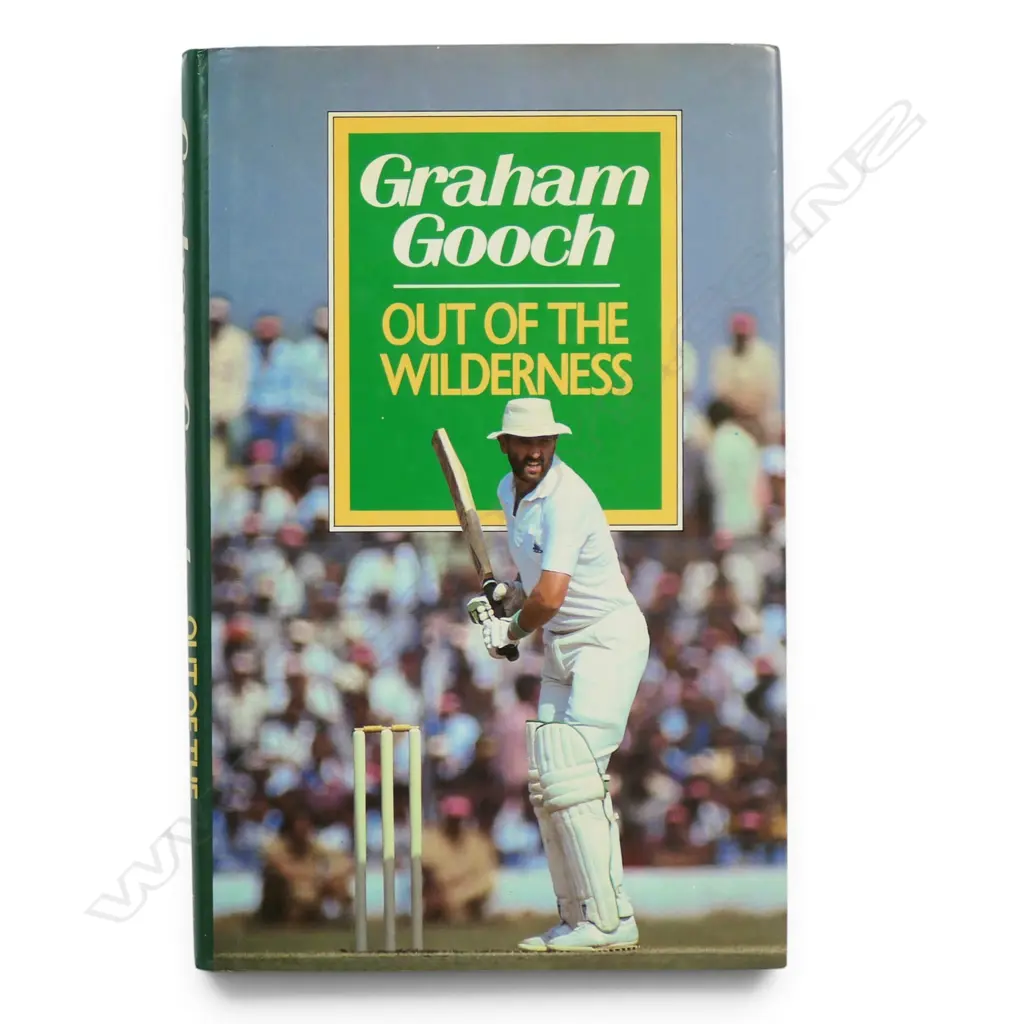 Graham Gooch - Out of the Wilderness - autographed copy signed by the player. Image 1++