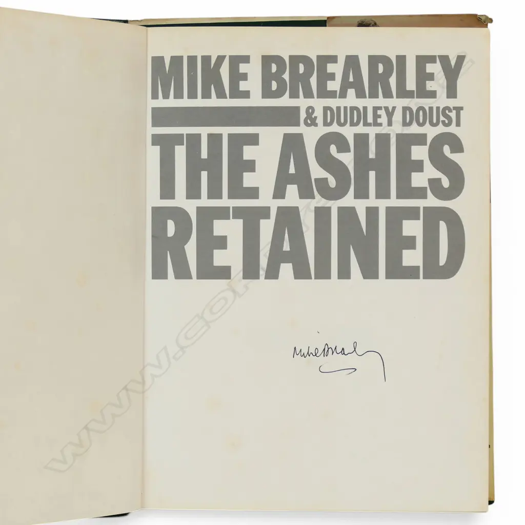 The Ashes Retained - Mike Brearley - autographed copy of the story of the 1979 Ashes series in Australia - signed by Mike Brearley. Image 1++