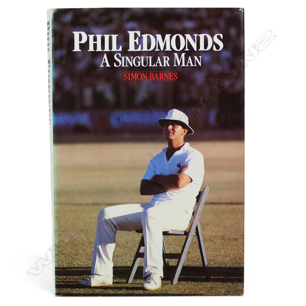 Phil Edmonds - A singular man by Simon Barnes - autographed biography - signed by the player. Image 1++