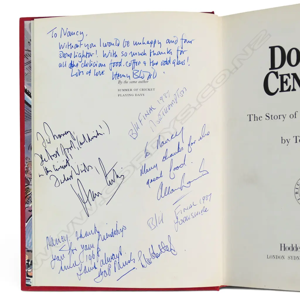 Double Century - The Story of MCC and Cricket by Tony Lewis the former Glamorgan and England Captain - autographed copy signed by the author and players, Image 1++