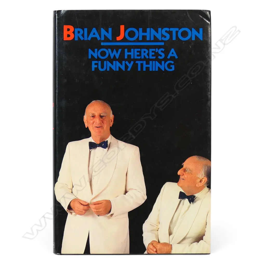 Now Here's a funny thing by Brian Johntson - autographed copy signed by the author. Image 1++