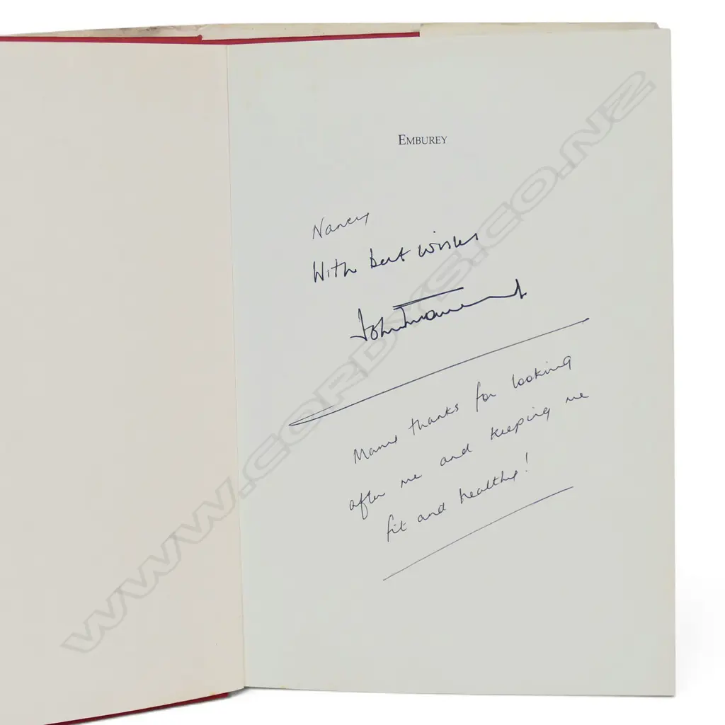 Emburey - Autobiography by Martin Rogers - autographed copy signed by John Emburey. Image 1++