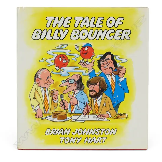 Autographed copy of Brian Johnston & Tony Hart's 'The Tale of Billy Bouncer' - signed by Brian Johnston - features a section on Nancy,