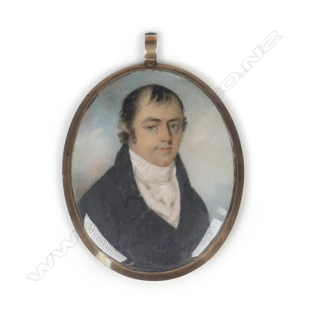 A Georgian portrait miniature on ivory Image 1++