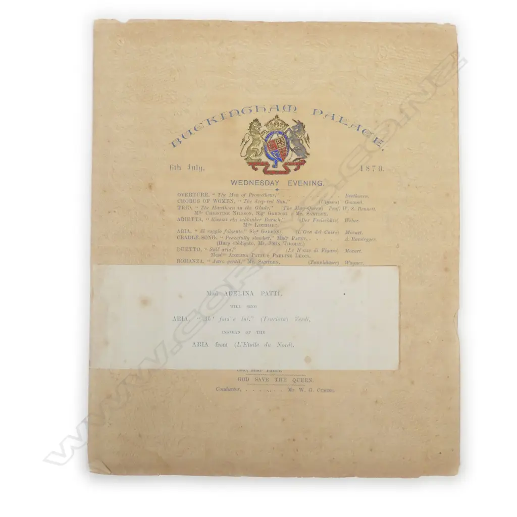 Two Victorian printed Royal invitations Image 1++