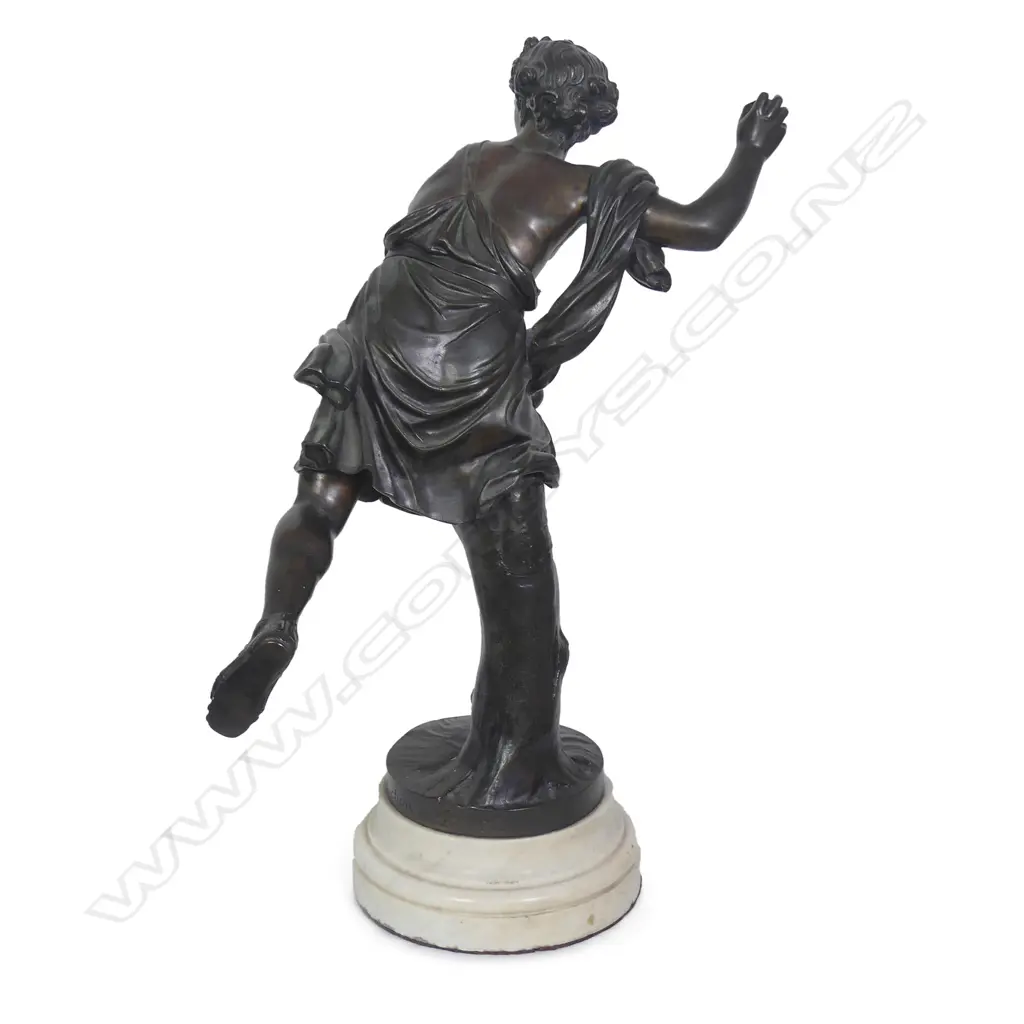 A bronze statue of Hippomenes (Melanion) after Guillaume Coustou Image 1++