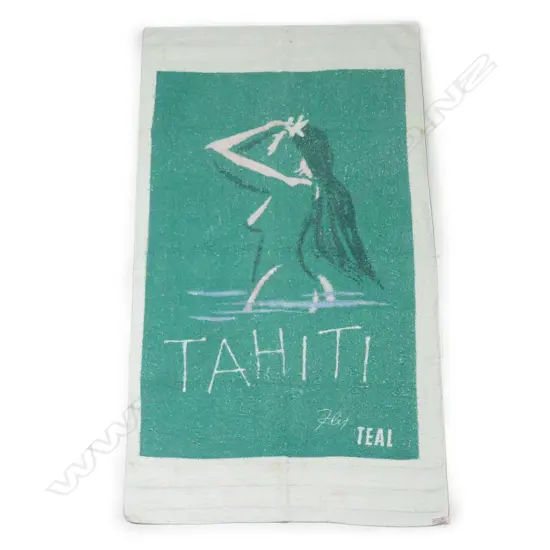 Three rare TEAL maroro logo curtain fabric sections