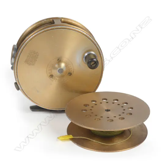A Steans Christchurch anodised aluminium fly reel