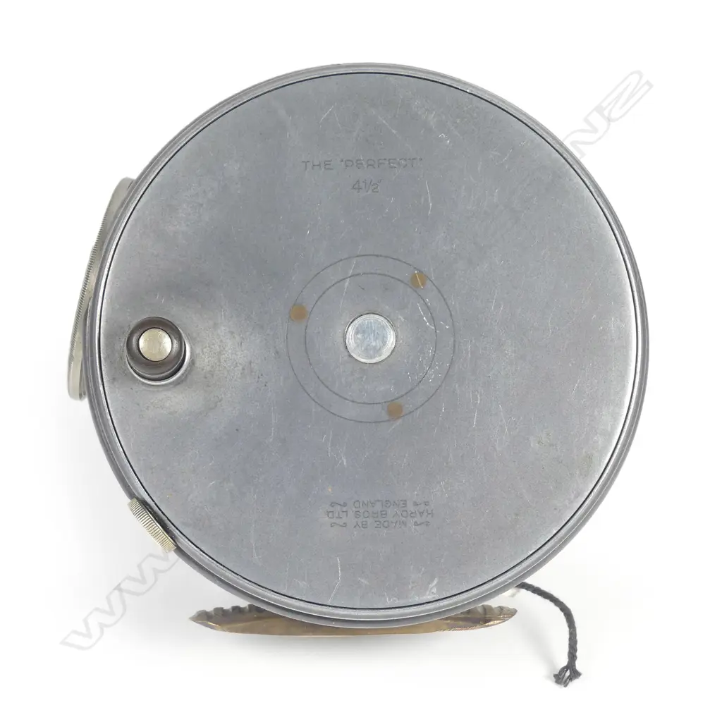 A scarce Hardy Perfect 4½'' wide body salmon reel Image 1++
