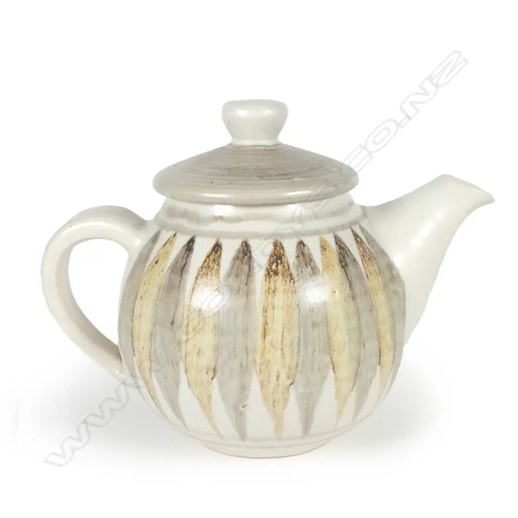 A rare Hanmer Pottery teapot by Jim Nelson Image 1++
