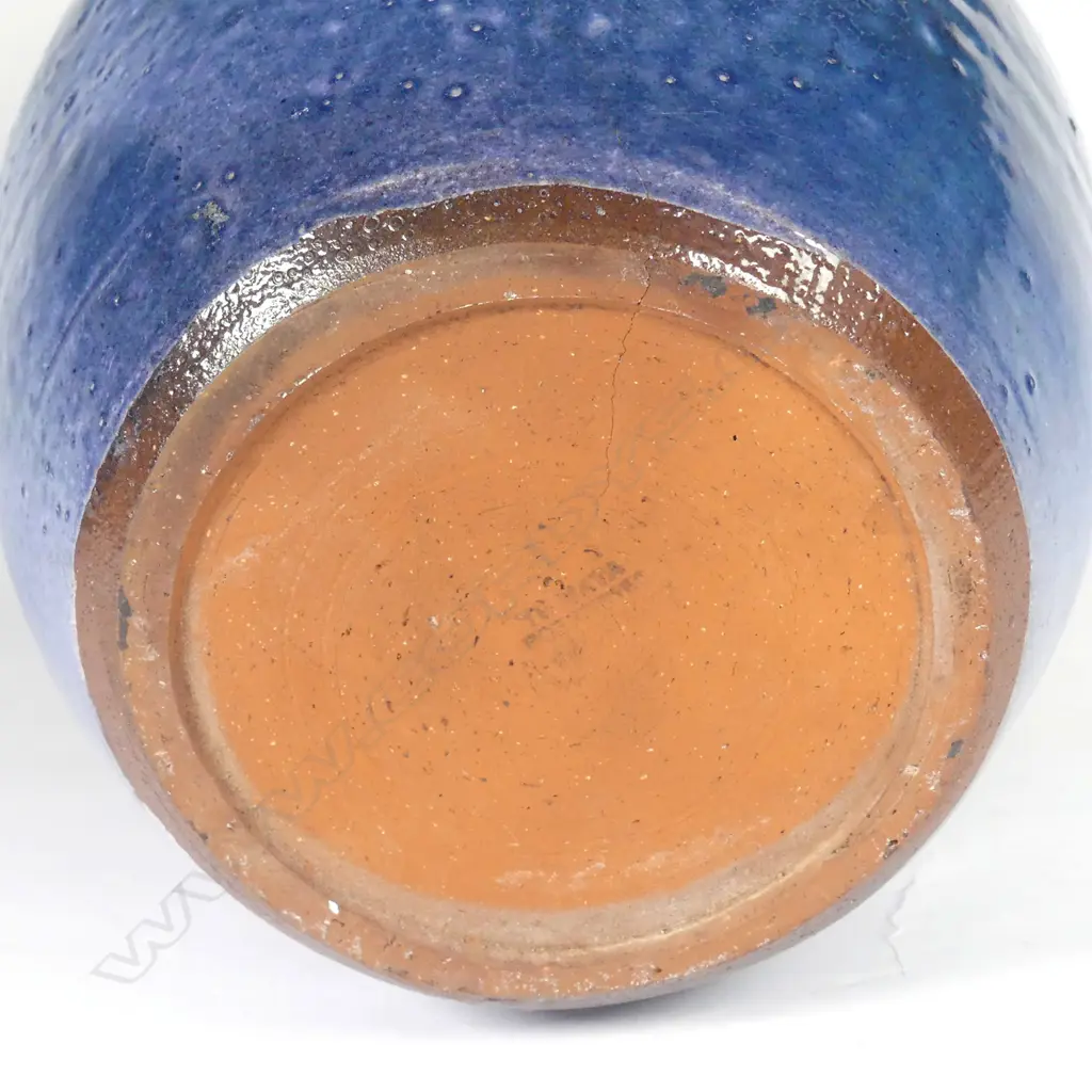 A Fulford Pottery (Te Mata Hawkes Bay) blue glazed vase Image 1++