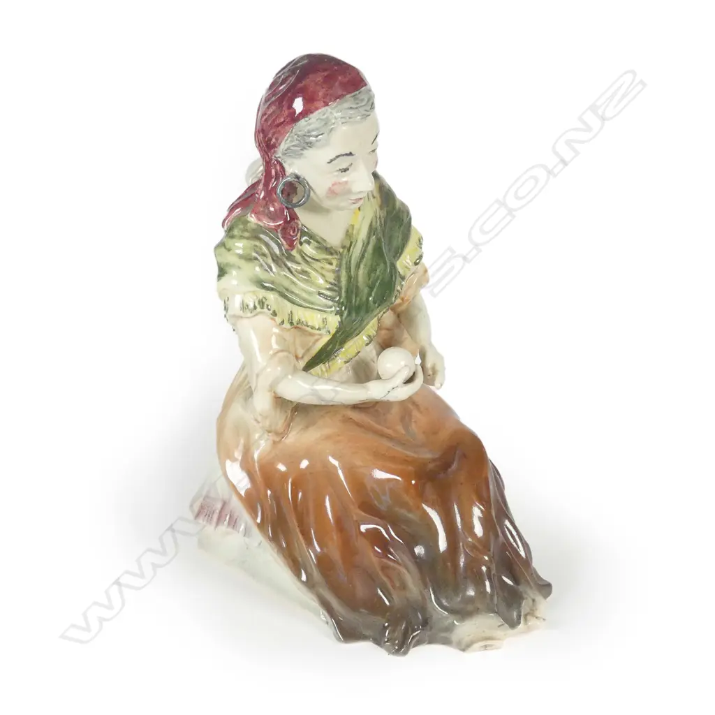 A NZ Sherwood Pottery 'The Fortune Teller' figure Image 1++