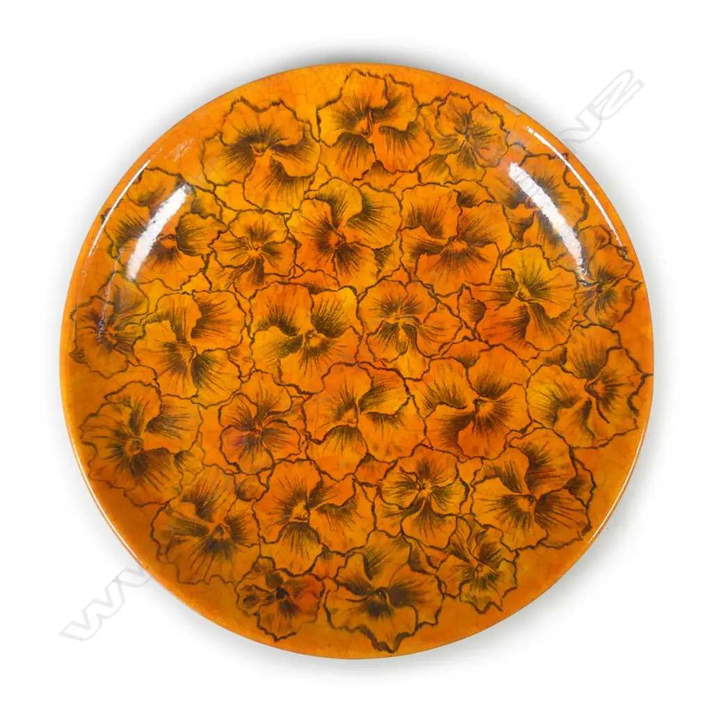 A unique Aquila Pottery large charger by Ana Burt Image 1++