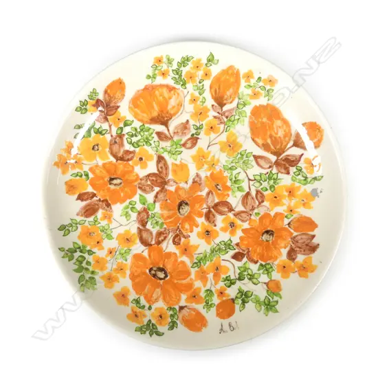 A unique Aquila pottery charger by Ana Burt