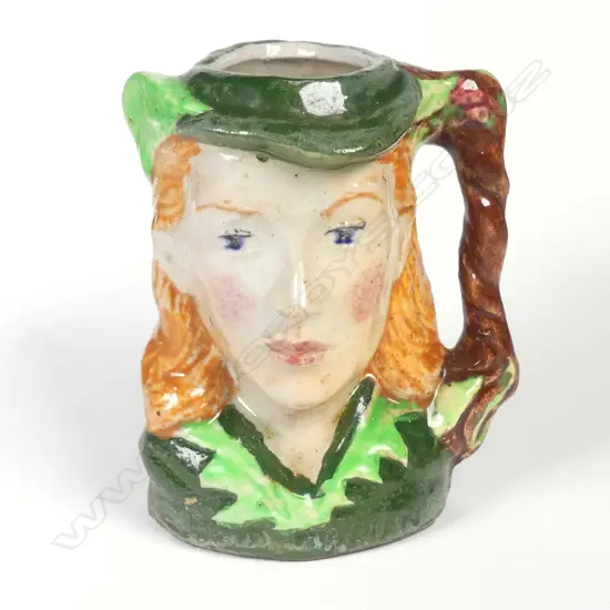 A Sherwood Pottery Maid Marion hand painted toby jug