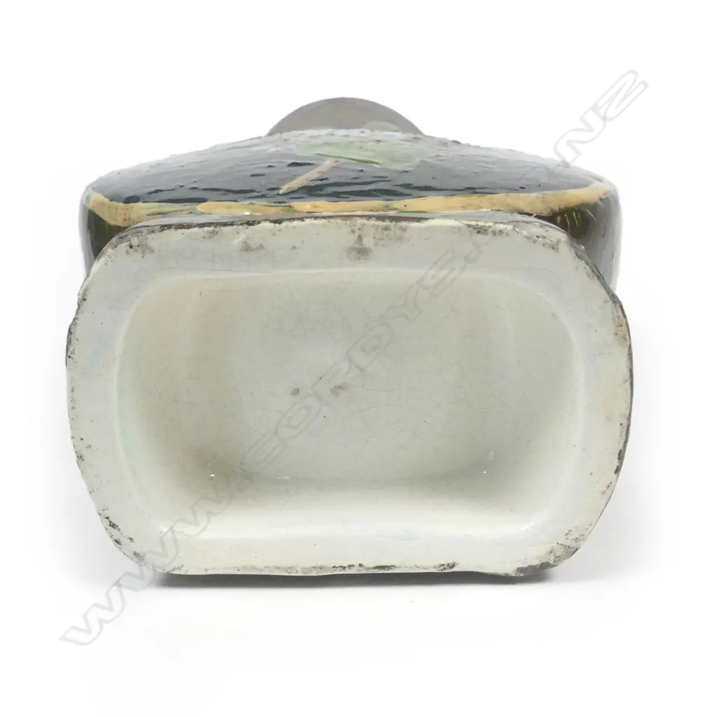 19thC American studio art pottery vase by Odell & Booth Brothers Pottery Image 1++