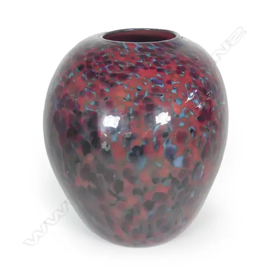 A large Garry Nash studio glass vase