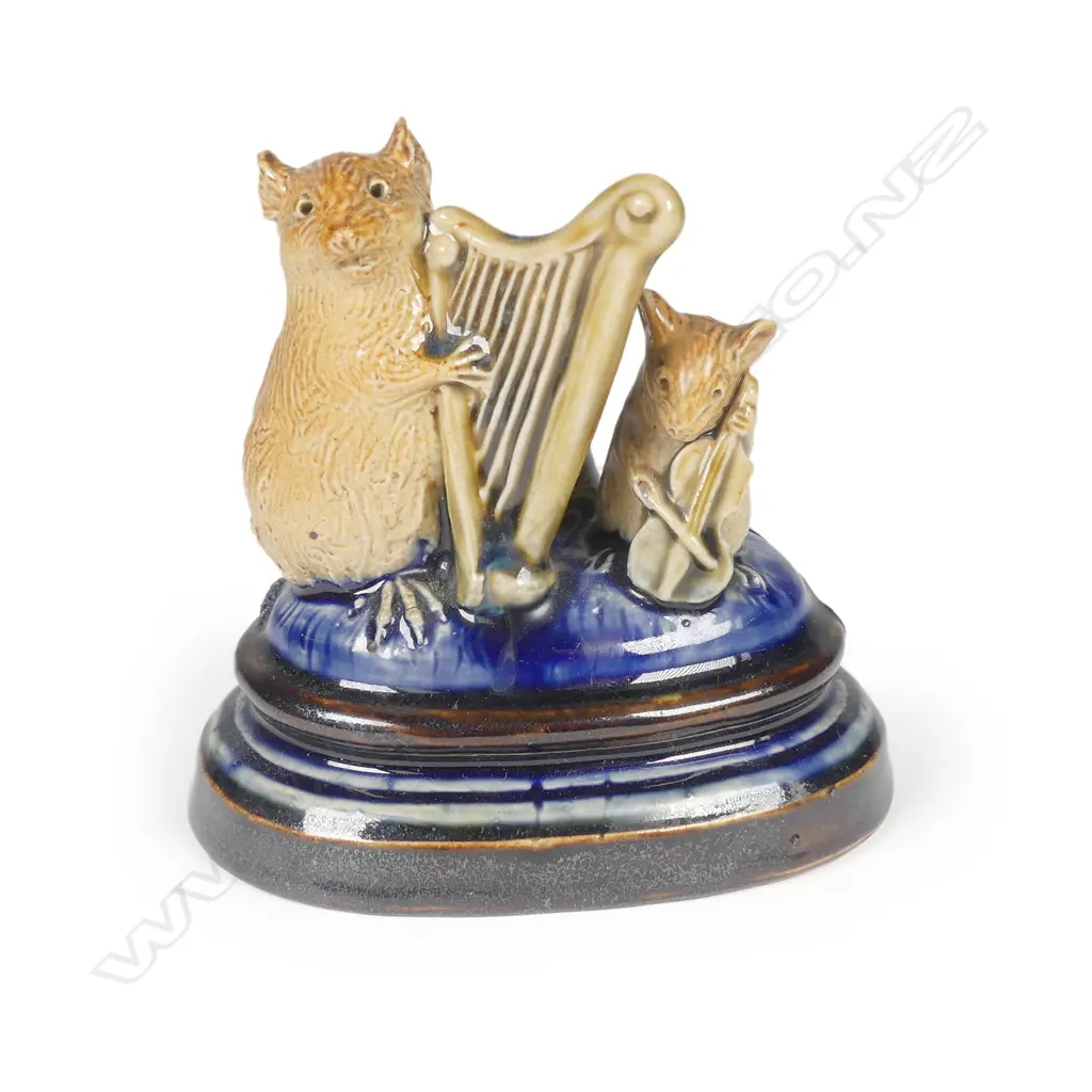 A rare Doulton Lambeth George Tinworth mice group Image 1++