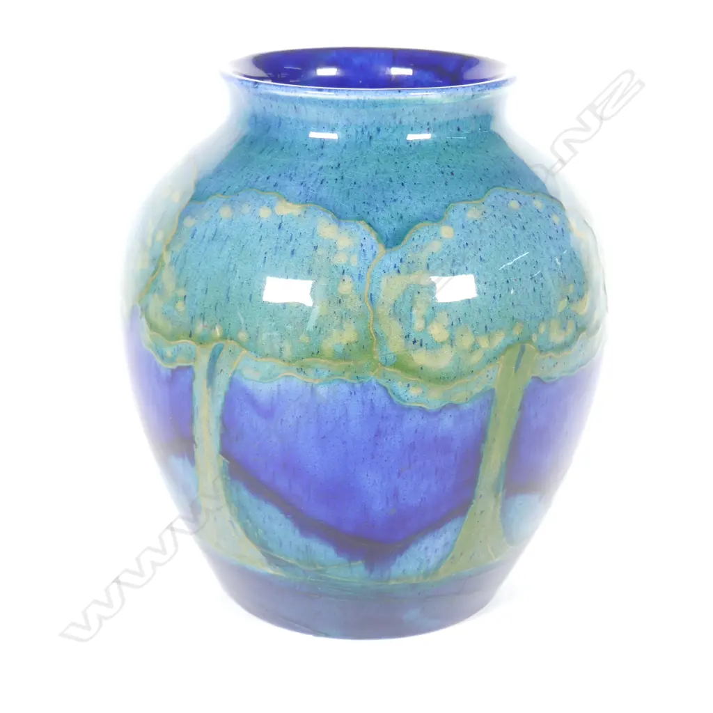 A William Moorcroft ‘Moonlit Blue’ ovoid vase Image 1++