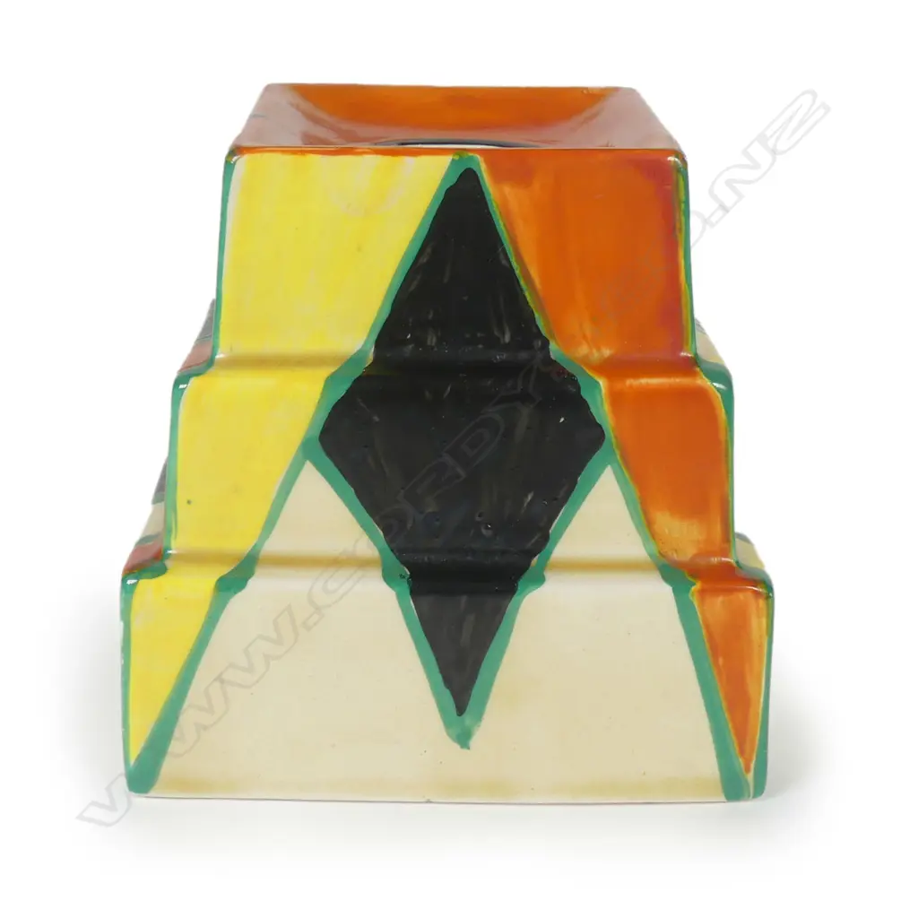 A Clarice Cliff ‘Bizarre’ candle stand Image 1++
